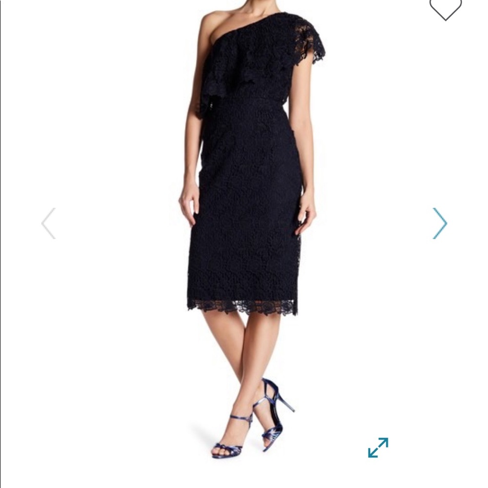 New Nanette Lepore Crochet One Shoulder Dress 12 - Picture 12 of 16
